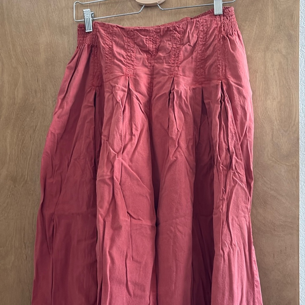 Wide leg free people pull on pants